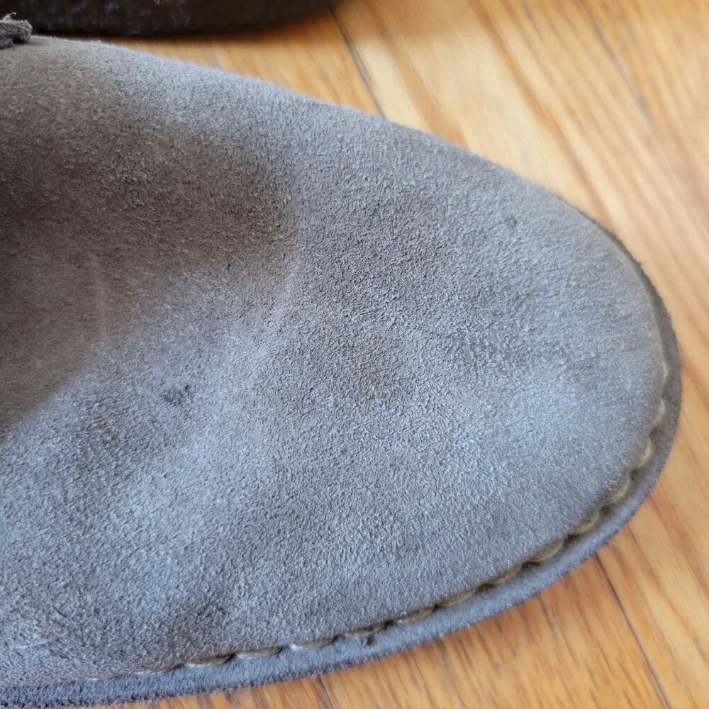 J Crew Brown Suede Leather Ankle Chukka Boots 8 Lace Up Fall Autumn Retro‎
